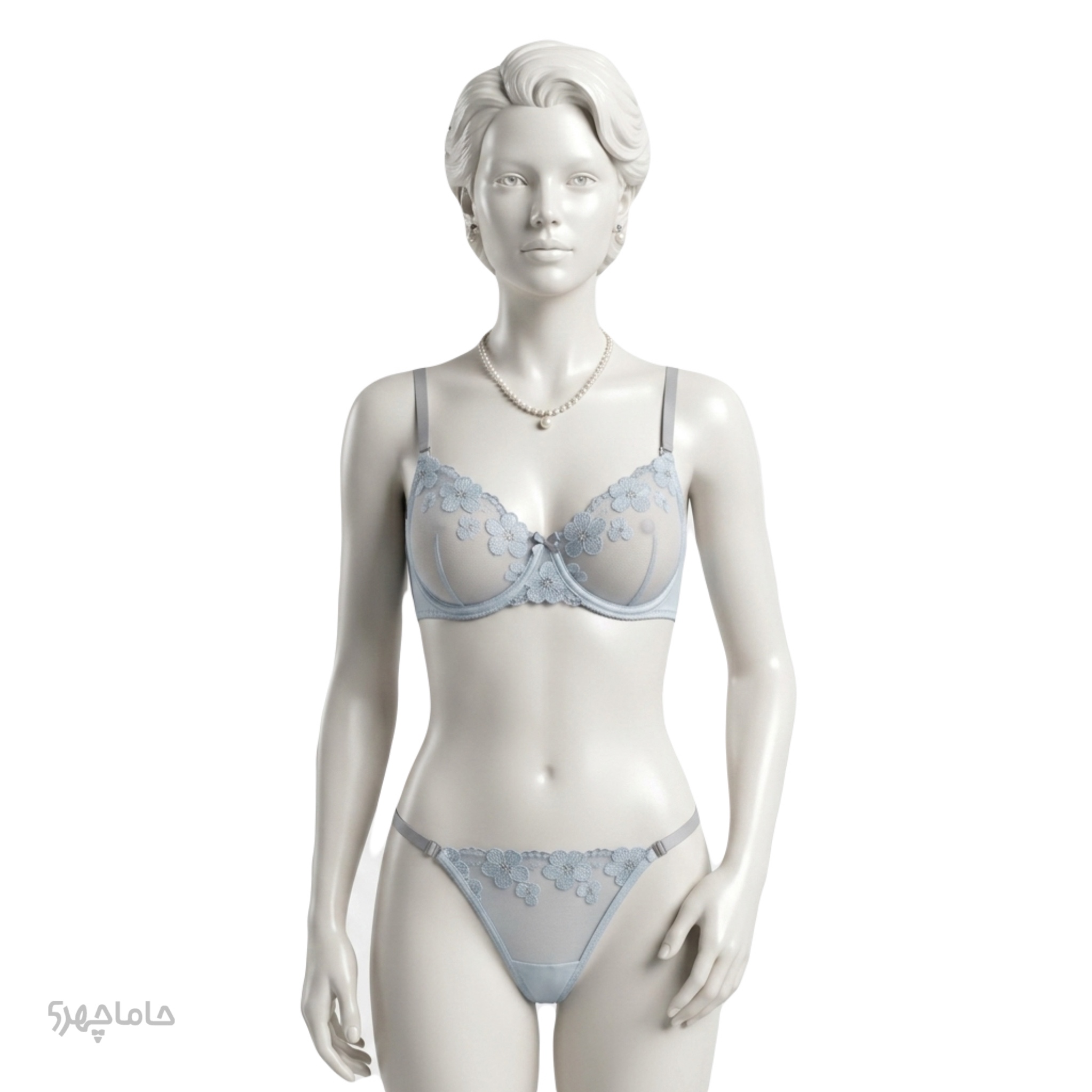 Bra and panties set (11) ست شورت و سوتین تورگاز لمون Lemon کد 1971