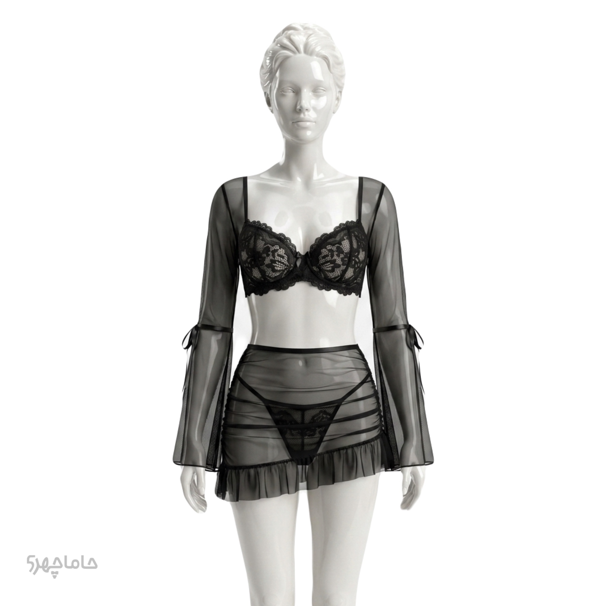 Women's fancy dress for the evening (6) کاستوم بادی فانتزی آستین دار